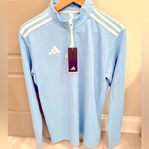 Adidas - Sky Blue Quarter-Zip Top